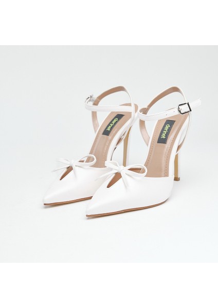 Topuklu Fiyonk Aksesuarlı Kadın Abiye Ayakkabı fiyatları