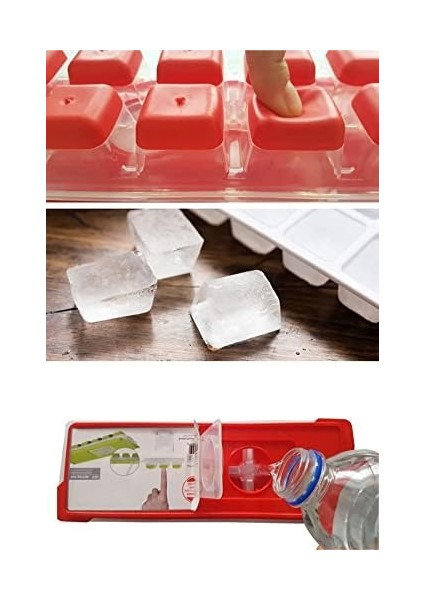 01 Bas Parmak Silikon Buz Kalıbı, 12 Bölmeli, 2 Adet modelleri