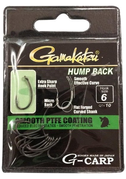 Gamakatsu G-Carp Hump Back Ptfe No:6 Olta Iğnesi 10ADT