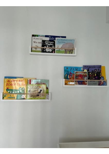 3 Adet Mdf Montessorie Çocuk Odası Eğitici Kitaplık Raf, Baharat Rafı, Banyo Organizer, Mutfak Organizer modelleri