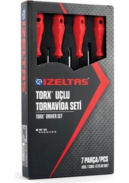 Izeltaş Torx Uçlu Tornavida Seti - 7 Parça - 4775 00 8107 fiyatları