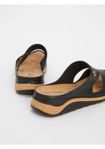 Jasmine Life Deri Görünümlü Kadın Terlik (W5) fırsatları