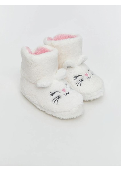 Lcw Steps Hayvan Nakışlı Kız Bebek Ev Botu Panduf (W5)