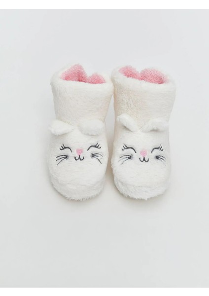 Lcw Steps Hayvan Nakışlı Kız Bebek Ev Botu Panduf (W5) modelleri