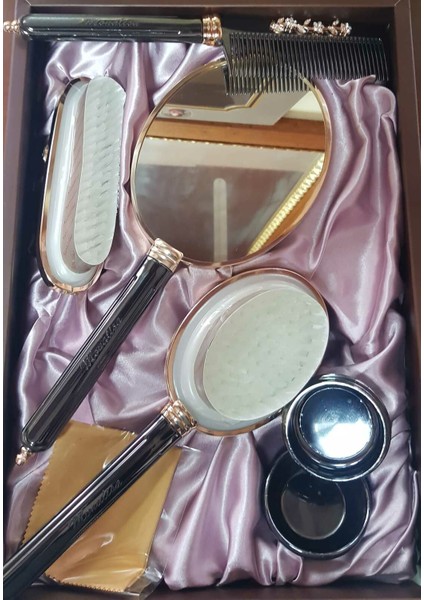 Monaliza 5li Fiyonk Ayna Tarak Fırça Çeyiz Takımı modelleri