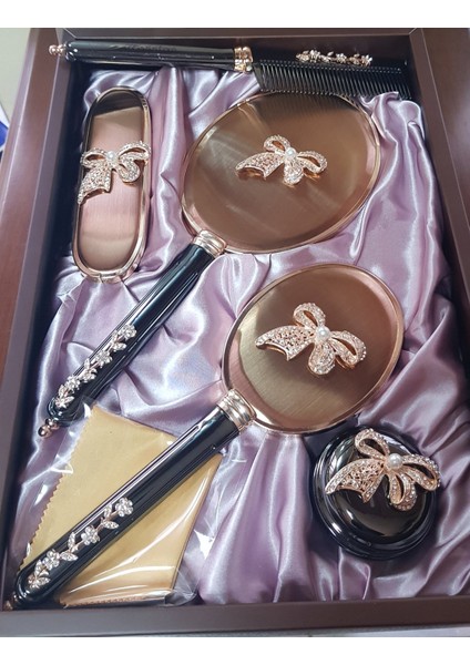 Monaliza 5li Fiyonk Ayna Tarak Fırça Çeyiz Takımı fırsatları