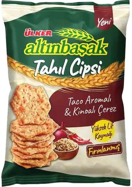 Altınbaşak Tahıl Cipsi Taco Aromalı Kinoalı 50 gr x 20 Adet