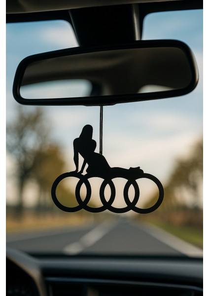 Lazer Kesim “🚗👩🦰” Aü @ di Log @ osunun Üstünde Yatan Kadın Araba Dikiz Aynası Süsü –