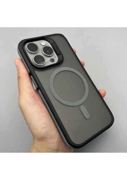IPhone 15 Pro Max Uyumlu Kılıf Magsafe Özellikli Darbe Emici Şeritli Silikon Kapak fiyatları