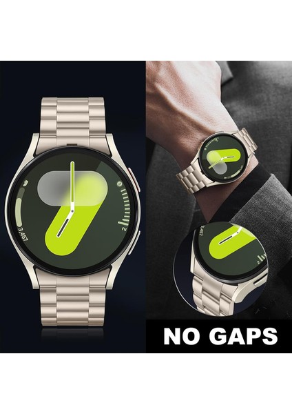 Galaxy Watch 7 / 6 / 5 / 4 Fe 40MM 44MM – Watch 6 Classic 43MM 47MM – Watch 5 Pro 45MM Uyumlu Paslanmaz Çelik Metal Kordon (20MM) modelleri
