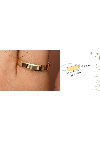 Alyans - Kırık Kenar Parlak Düz Kesim Alyans modelleri