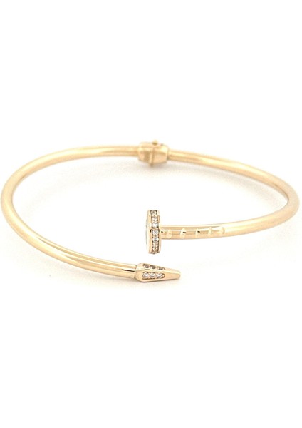 14 Ayar Taşlı Çivi Bilezik fiyatları