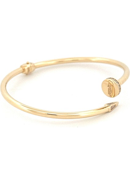 14 Ayar Taşlı Çivi Bilezik modelleri