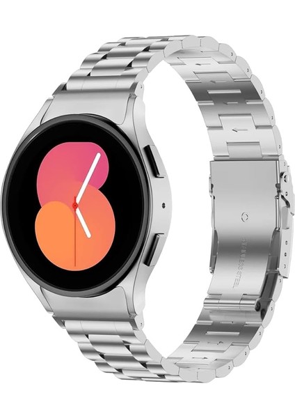 Galaxy Watch 6 / 5 / 4 Fe 40MM 44MM – Watch 6 Classic 43MM 47MM – Watch 5 Pro 45MM Uyumlu Paslanmaz Çelik Metal Kordon (20MM)
