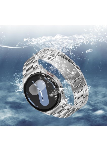 Galaxy Watch 6 / 5 / 4 Fe 40MM 44MM – Watch 6 Classic 43MM 47MM – Watch 5 Pro 45MM Uyumlu Paslanmaz Çelik Metal Kordon (20MM)