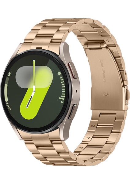 Galaxy Watch 7 / 6 / 5 / 4 Fe 40MM 44MM – Watch 6 Classic 43MM 47MM – Watch 5 Pro 45MM Uyumlu Paslanmaz Çelik Metal Kordon (20MM)