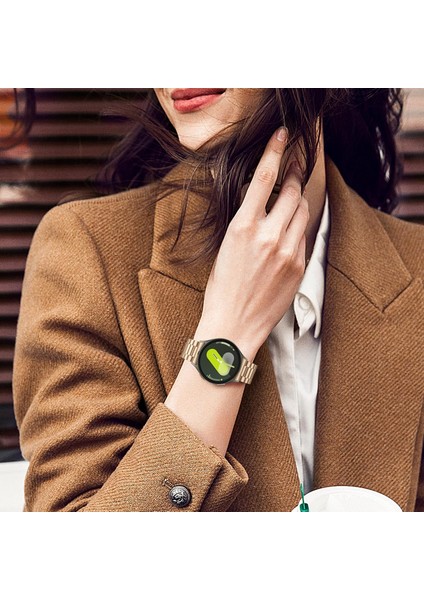 Galaxy Watch 7 / 6 / 5 / 4 Fe 40MM 44MM – Watch 6 Classic 43MM 47MM – Watch 5 Pro 45MM Uyumlu Paslanmaz Çelik Metal Kordon (20MM) indirimleri