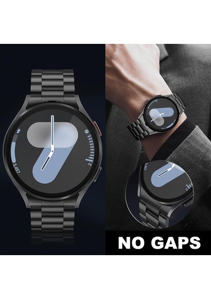 Galaxy Watch 7 / 6 / 5 / 4 Fe 40MM 44MM – Watch 6 Classic 43MM 47MM – Watch 5 Pro 45MM Uyumlu Paslanmaz Çelik Metal Kordon (20MM)