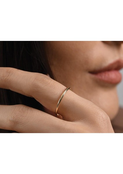 Alyans - Ultra Ince Bombeli Klasik Alyans