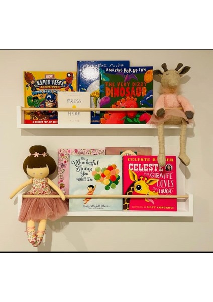 2X30 Cmmdf Montessorie Çocuk Odası Eğitici Kitaplık Raf, Baharat Rafı, Banyo Organizer, Mutfak Organizer fiyatları