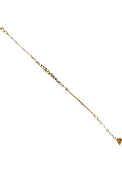 - 14 Ayar Altın Süzme Dorika Bileklik