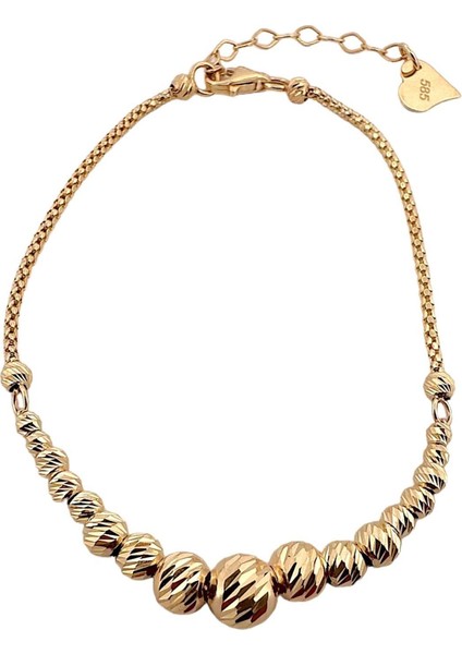 - 14 Ayar Altın Süzme Dorika Bileklik fiyatları