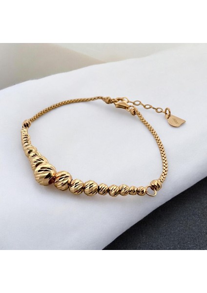 - 14 Ayar Altın Süzme Dorika Bileklik modelleri