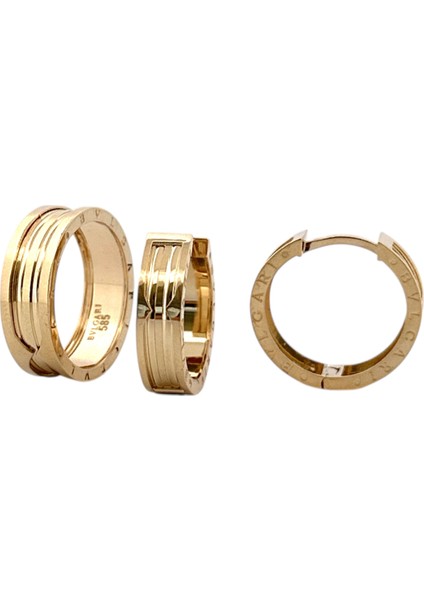 - 14 Ayar Altın Yeşil Markalı Akordeon Model Yüzük ve Küpe Seti fiyatları