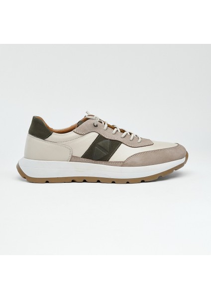 Bağcıklı Hakiki Deri Erkek Sneaker