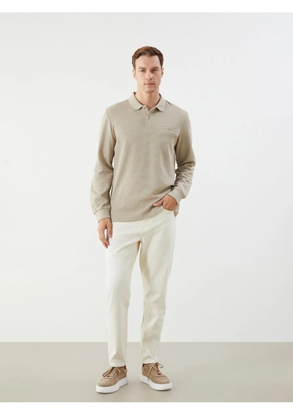Lcwaıkıkı Classic Polo Yaka Uzun Kollu Erkek Sweatshirt (W5) fırsatları