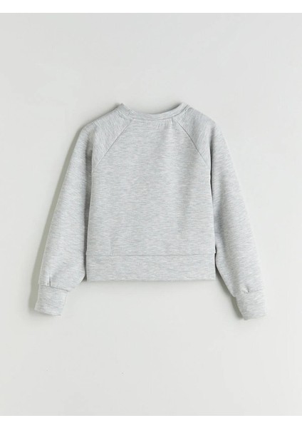 Lcw Kids Bisiklet Yaka Baskılı Kız Çocuk Sweatshirt (W5) indirimleri