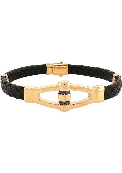 - 14 Ayar Altın Tasarım Desenli Örme Kauçuk Bileklik modelleri