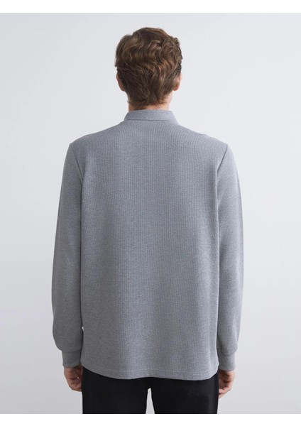 Lcwaıkıkı Classic Polo Yaka Uzun Kollu Erkek Sweatshirt (W5) fırsatları