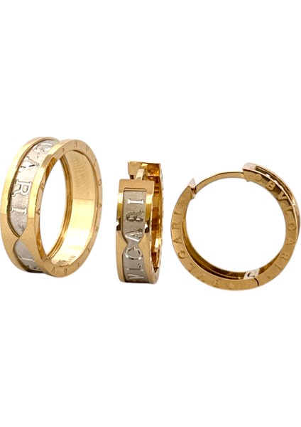 - 14 Ayar Altın Yeşil Beyaz Markalı Yüzük ve Küpe Seti fiyatları