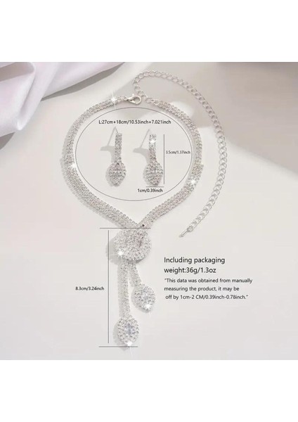 Yaka ve Küpeli Gelin Takı Seti, Düğün, Nişan, Parti ve Hediye Için Şık ve Zarif Seçim modelleri