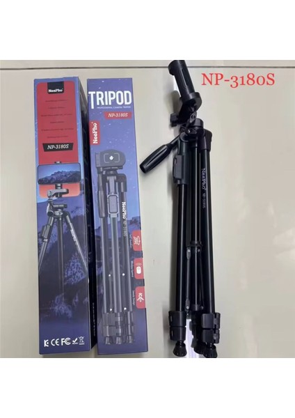 iPhone 13 Pro Max Uyumlu NP-3180S 129 cm Tripod Bluetooth Kumandalı Profesyonel Tripod fiyatları