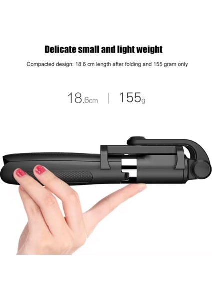 iPhone 11 Pro Max Uyumlu Selfie Stick L01 Bluetooth Cubugu Tripod,monopod fırsatları