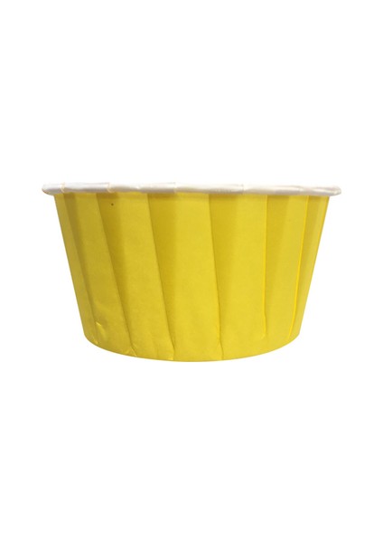 Sarı Muffin Cupcake Kalıbı Kek Kapsülü 50'li modelleri