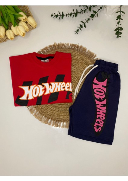 Hotwheels Erkek Çoçuk Şort Tişört Alt Üst Ikili Takım modelleri