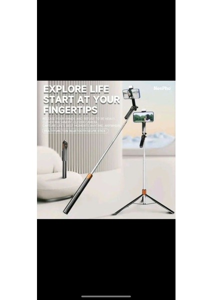 iPhone 15 Pro Max Uyumlu Kamera Tripodu, NP-L6S Ayarlanabilir Selfie Tripodu modelleri