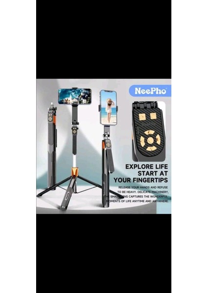 iPhone 13 Pro Max Uyumlu Kamera Tripodu, NP-L6S Ayarlanabilir Selfie Tripodu fırsatları