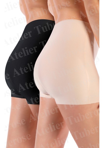 Kadın Lazer Kesim Boxer Külot Izi Yapmaz / Tayt Abiye Altı Uygun 2'li Paket