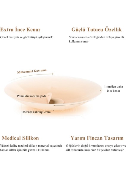 Göğüs Ucu Kapatıcı Gizleyici Silikon Meme Ucu Kapatıcı Gizleyici Silikon Aparat Nipple Pad 7 cm fırsatları