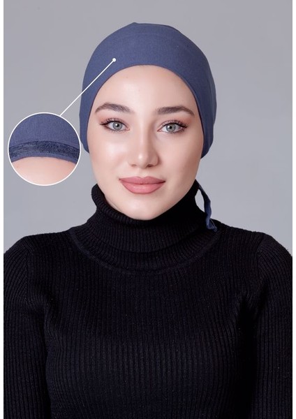 Gri Likralı Kaymayan Bone