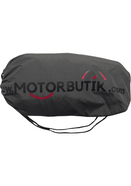 CT-B101 Motosiklet Branda Su Geçirmez 4 Mevsim Koruma Yıkanabilir Kalın Kumaş 3 Boy Gri/Lacivert