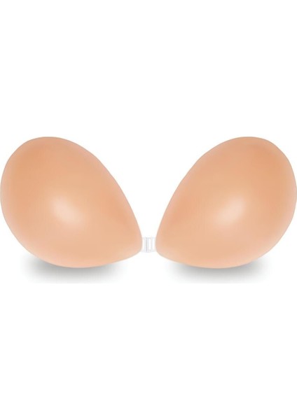 Yüksek Tutucu Silikon Sütyen Göğüs Dolgunlaştırıcı Push Up Askısız Görünmez Hayalet Sütyen