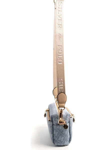 Kadın Çapraz Çanta 1142-46393 Sılver Polo Çapraz Bayan Çantası M178 Mavi-Mat Ten modelleri