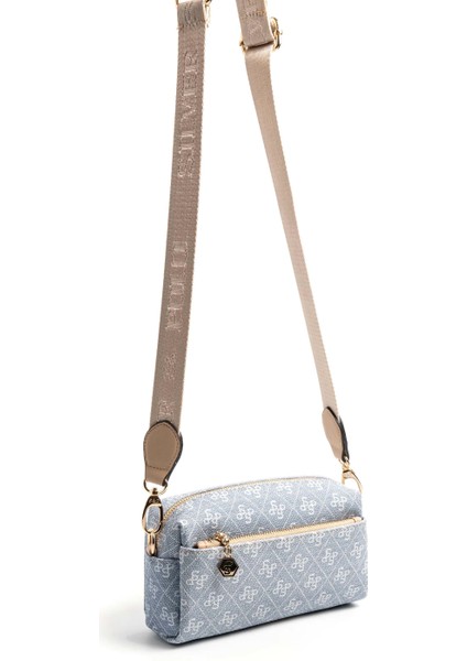 Kadın Çapraz Çanta 1142-46393 Sılver Polo Çapraz Bayan Çantası M178 Mavi-Mat Ten fırsatları