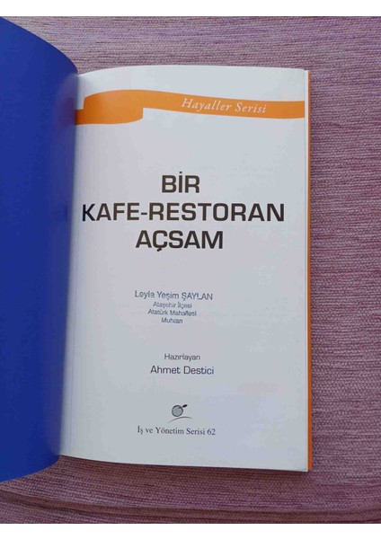 Hayaller Serisi * Bir Kafe Restoran Açsam (Ciltli) Cok Iyi Durumdadır modelleri