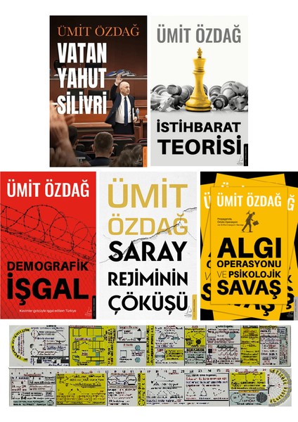 Ümit Özdağ 5 Kitap Set / Vatan Yahut Silivri + Mat. Öğreten Cetvel